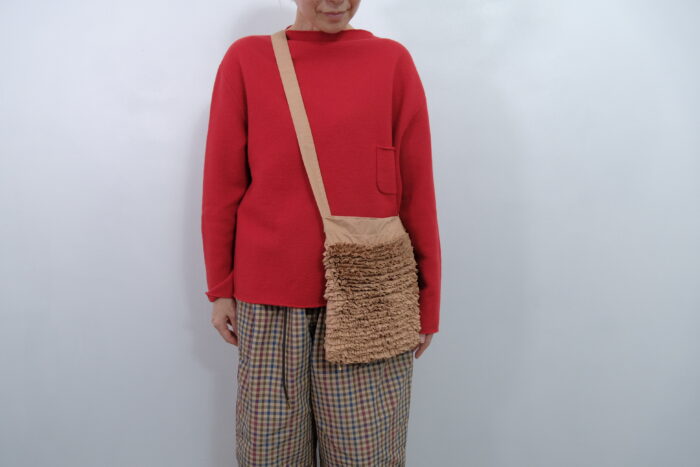No.7993 H.C.C FRILL SHOULDER BAG ochre 2-4月 2