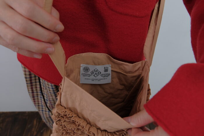 No.7993 H.C.C FRILL SHOULDER BAG ochre 2-4月 4