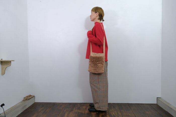 No.7993 H.C.C FRILL SHOULDER BAG ochre 2-4月 5