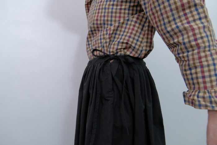 No.7991 GARMENT DYE TUCK GATHER SKIRT 2-4月 4
