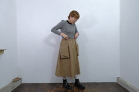 No.7985 GARMENT DYE POCKET SKIRT 2-4月 6