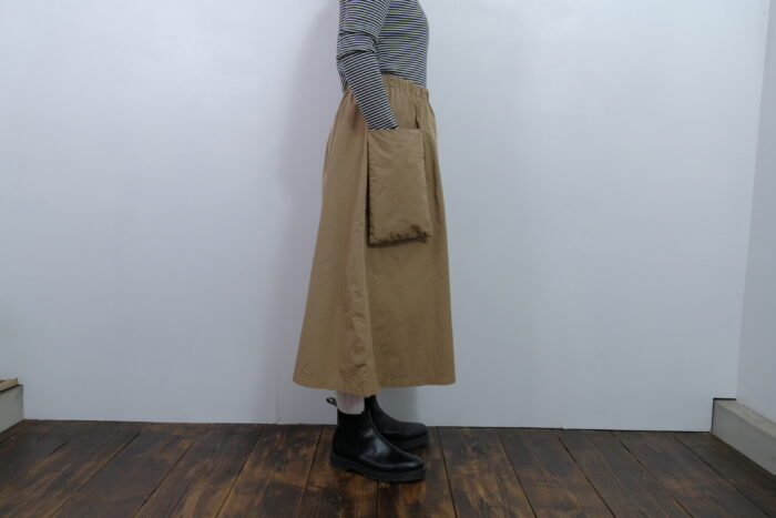 No.7985 GARMENT DYE POCKET SKIRT 2-4月 2