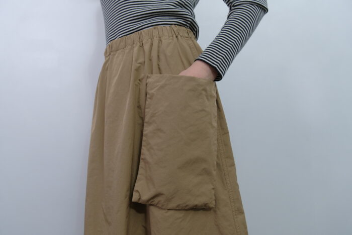 No.7985 GARMENT DYE POCKET SKIRT 2-4月 4