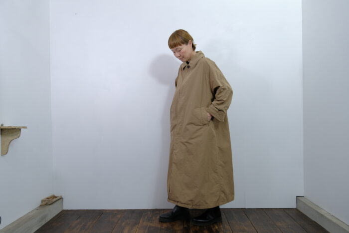 No.7982  GARMENT DYE SOUTIEN COLLAR COAT Beige  2-4月 2