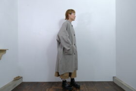 No.7986  GARMENT DYE OVERSIZED COAT gray  2-4月 6