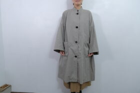 No.7986  GARMENT DYE OVERSIZED COAT gray  2-4月 1