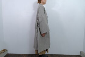 No.7986  GARMENT DYE OVERSIZED COAT gray  2-4月 2