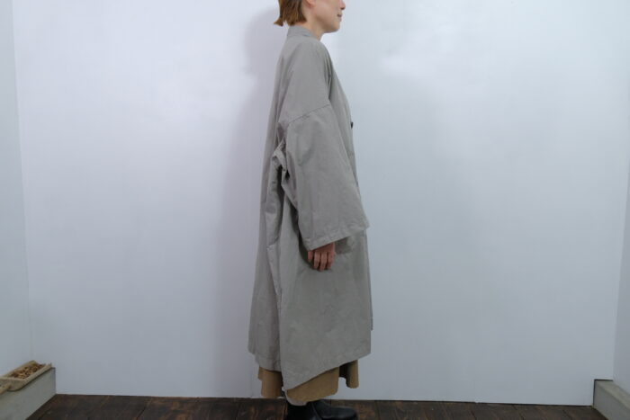 No.7986  GARMENT DYE OVERSIZED COAT gray  2-4月 2