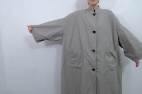 No.7986  GARMENT DYE OVERSIZED COAT gray  2-4月 4