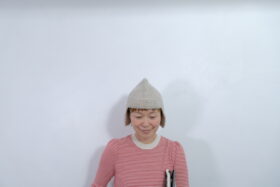 No.7835  HAND KNIT FLIGHT CAP beige 11-1月 1