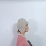 No.7835  HAND KNIT FLIGHT CAP beige 11-1月