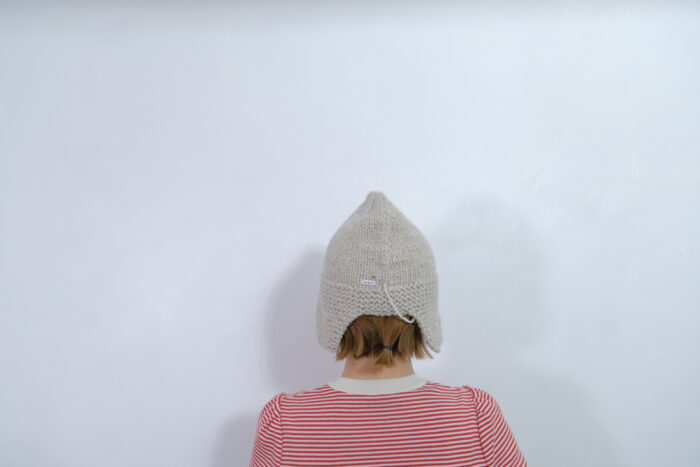 No.7835  HAND KNIT FLIGHT CAP beige 11-1月 3