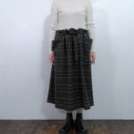 No.7838  WOOL TARTAN CHECK STRING SKIRT 2-4月