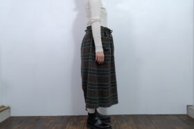 No.7838  WOOL TARTAN CHECK STRING SKIRT 2-4月 2