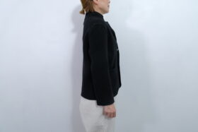 No.7804 WOOL FELT KNIT JACKET balck XL 11-1月 2