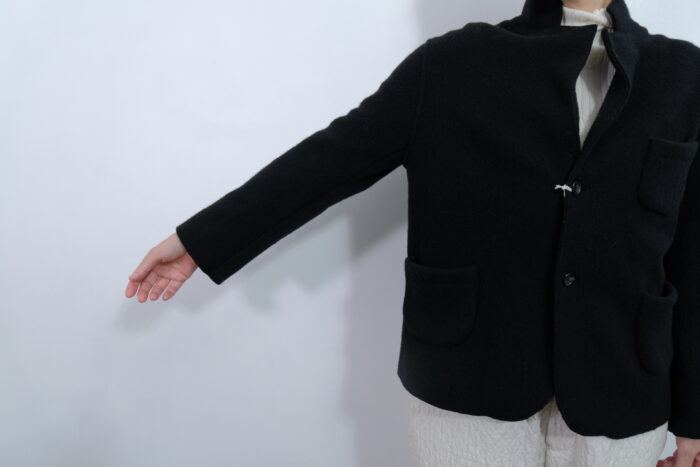 No.7804 WOOL FELT KNIT JACKET balck XL 11-1月 4