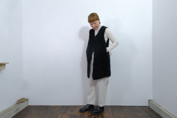 No.7815 MOHAIR LOOP KNIT VEST black 11-1月 6