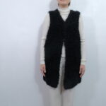 No.7815 MOHAIR LOOP KNIT VEST black 11-1月