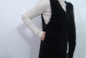 No.7815 MOHAIR LOOP KNIT VEST black 11-1月 4