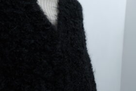 No.7815 MOHAIR LOOP KNIT VEST black 11-1月 5