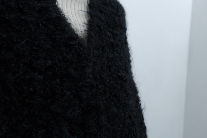No.7815 MOHAIR LOOP KNIT VEST black 11-1月 5