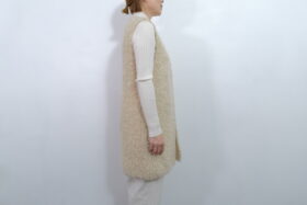 No.7815 MOHAIR LOOP KNIT VEST natural 11-1月 3