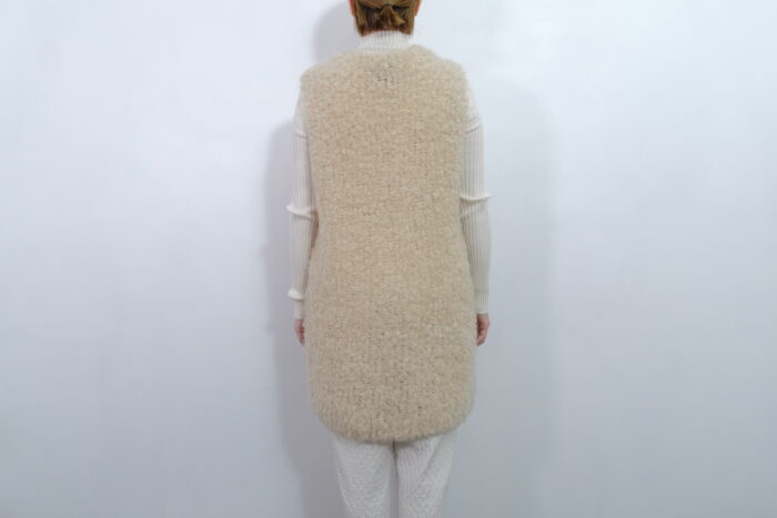 No.7815 MOHAIR LOOP KNIT VEST natural 11-1月 4