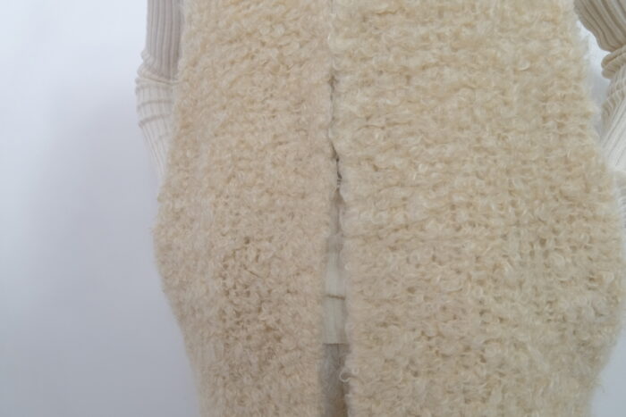 No.7815 MOHAIR LOOP KNIT VEST natural 11-1月 5
