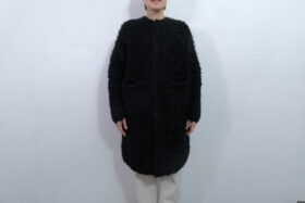 No.7816 MOHAIR LOOP KNIT COAT black 11-1月 1