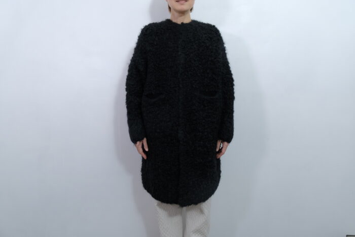 No.7816 MOHAIR LOOP KNIT COAT black 11-1月 1