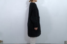 No.7816 MOHAIR LOOP KNIT COAT black 11-1月 2