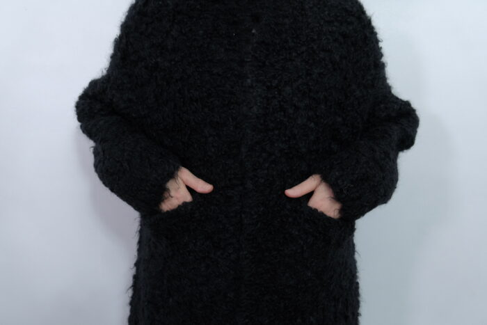 No.7816 MOHAIR LOOP KNIT COAT black 11-1月 4