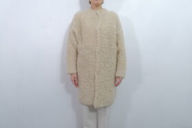 No.7816 MOHAIR LOOP KNIT COAT natural 11-1月 1