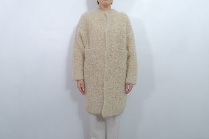 No.7816 MOHAIR LOOP KNIT COAT natural 11-1月 1