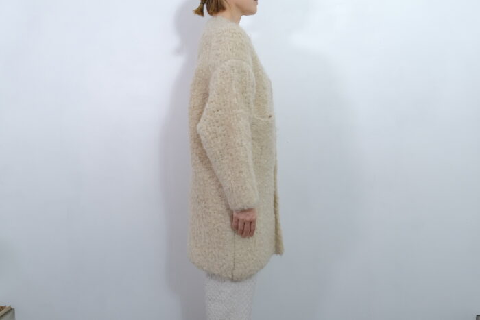 No.7816 MOHAIR LOOP KNIT COAT natural 11-1月 2