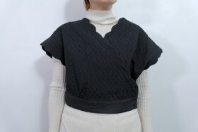No.7932  MATELASSE SCALLOPED BLOUSE  2-4月 1