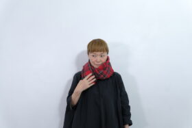 No.7845  WOOL TARTAN CHECK MUFFLER  Royal Stewart  1-3月 2