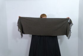 No.7849  CHECK MUFFLER Khaki Brown 1-3月 4