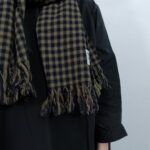 No.7849  CHECK MUFFLER Khaki Brown 1-3月