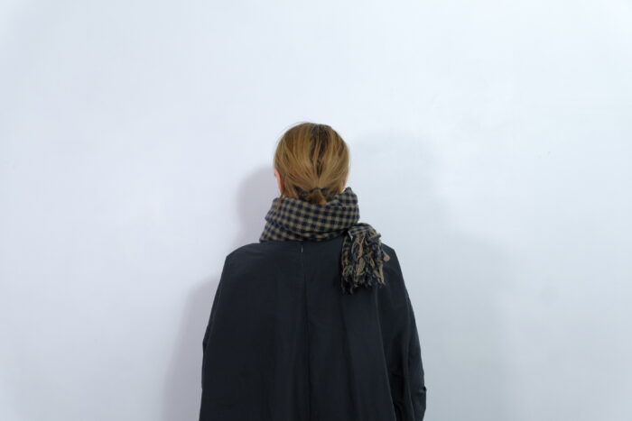 No.7849  CHECK MUFFLER Khaki Brown 1-3月 3