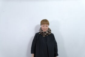 No.7849  CHECK MUFFLER Brown 1-3月 1