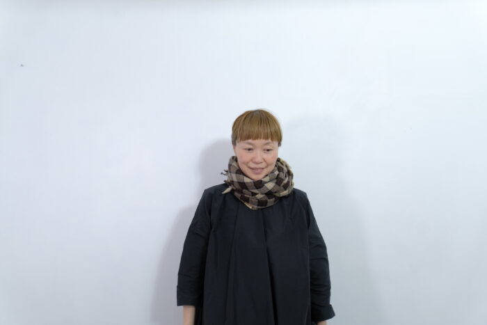 No.7849  CHECK MUFFLER Brown 1-3月 1
