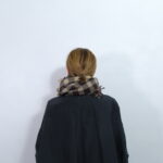 No.7849  CHECK MUFFLER Brown 1-3月