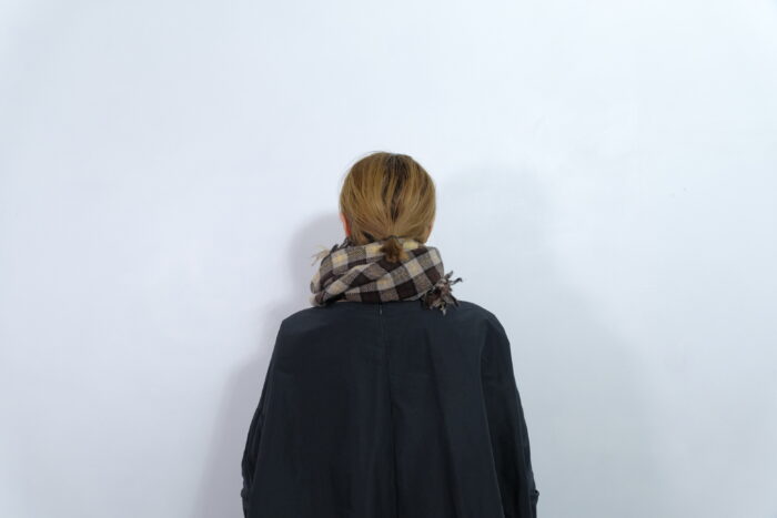 No.7849  CHECK MUFFLER Brown 1-3月 2
