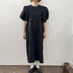 No.7995  LILIAN YARN PUFF SLEEVE DRESS black  2-4月