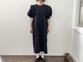 No.7995  LILIAN YARN PUFF SLEEVE DRESS black  2-4月 1