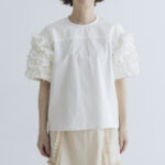 H.C.C FRILL SLEEVE BLOUSE white