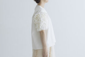 H.C.C FRILL SLEEVE BLOUSE white 2