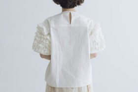 H.C.C FRILL SLEEVE BLOUSE white 3