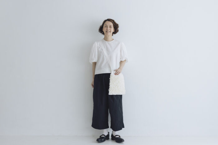 GARMENT DYE BALLOON SLEEVE BLOUSE white 5